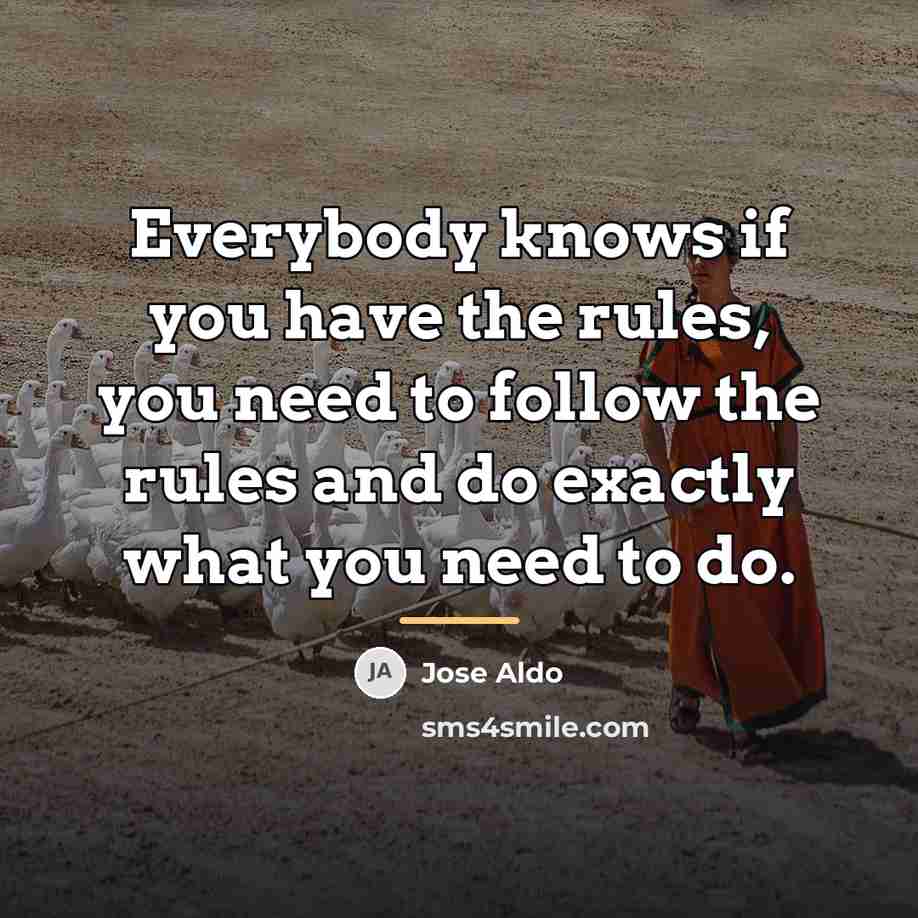 “Everybody knows if you have the rules, you need to…” quote by Jose Aldo