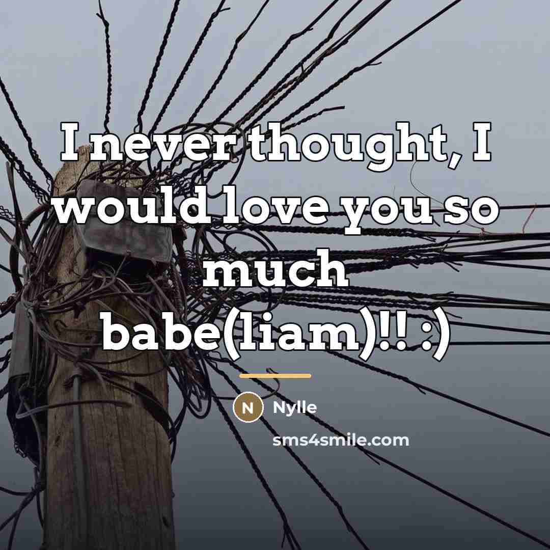 “I never thought, I would love you so much babe(liam)!!…” quote by Nylle