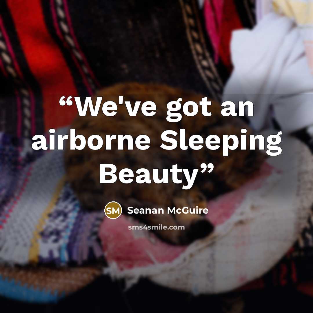 “We've got an airborne Sleeping Beauty” quote by Seanan McGuire