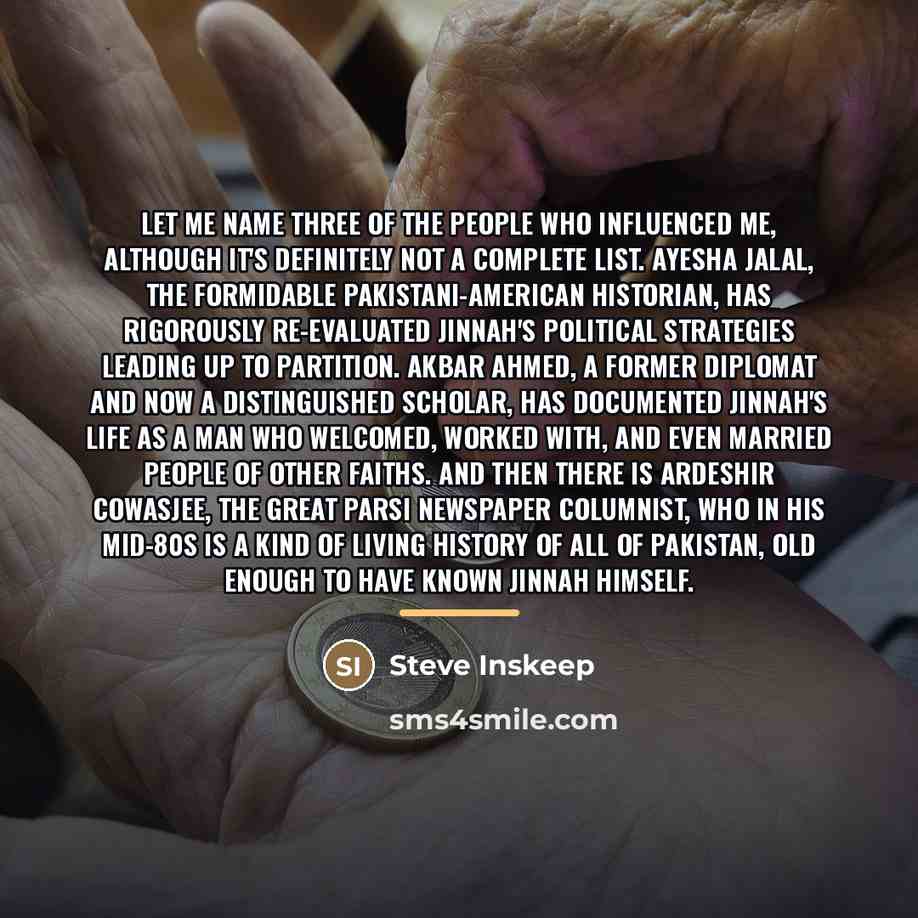 “Let me name three of the people who influenced me,…” quote by Steve Inskeep