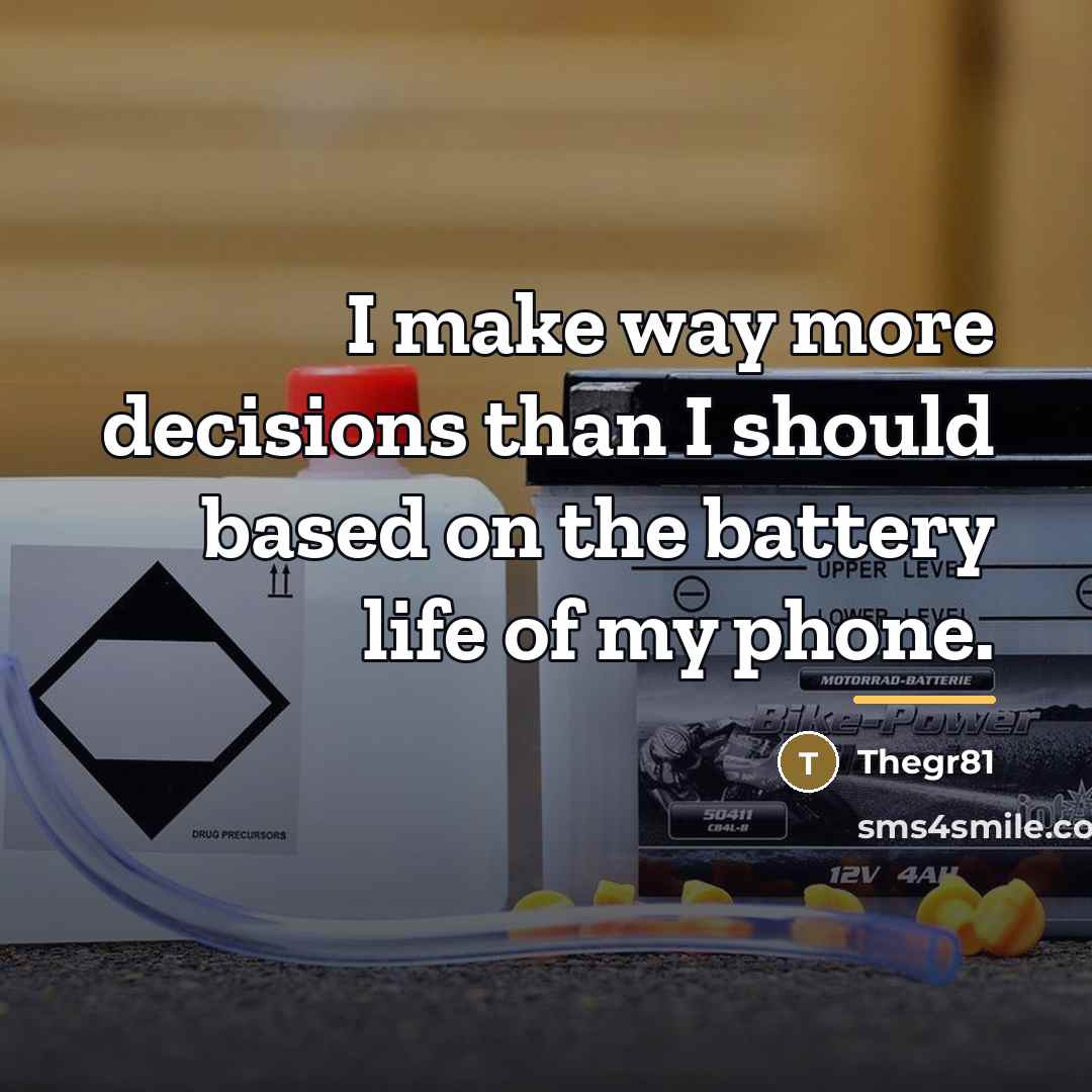 “I make way more decisions than I should based on…” quote by Thegr81
