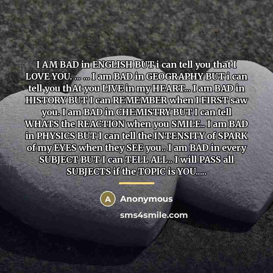 “I AM BAD in ENGLISH BUT i can tell you…” quote by Anonymous