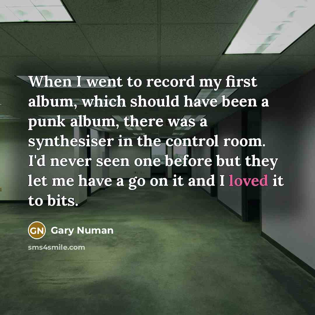 “When I went to record my first album, which should…” quote by Gary Numan