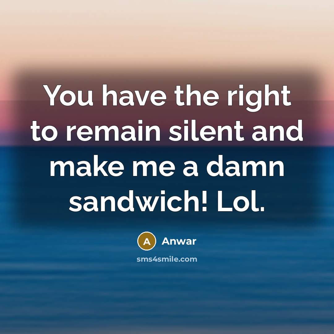 “You have the right to remain silent and make me…” quote by Anwar