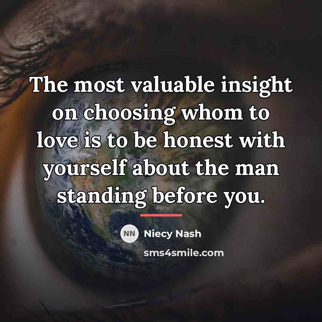 “The most valuable insight on choosing whom to love is…” quote by Niecy Nash