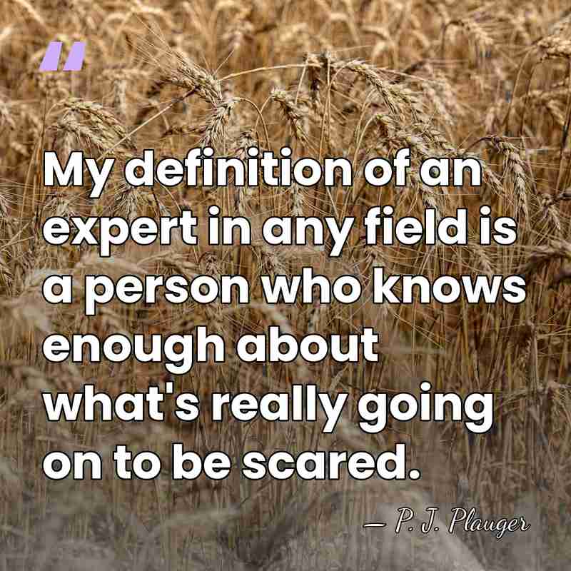 My definition of an expert in any field is a person who&hellip; - P. J. Plauger