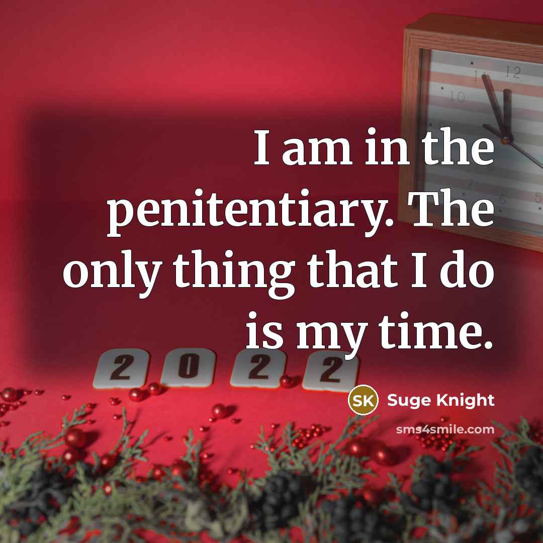 “I am in the penitentiary. The only thing that I…” quote by Suge Knight