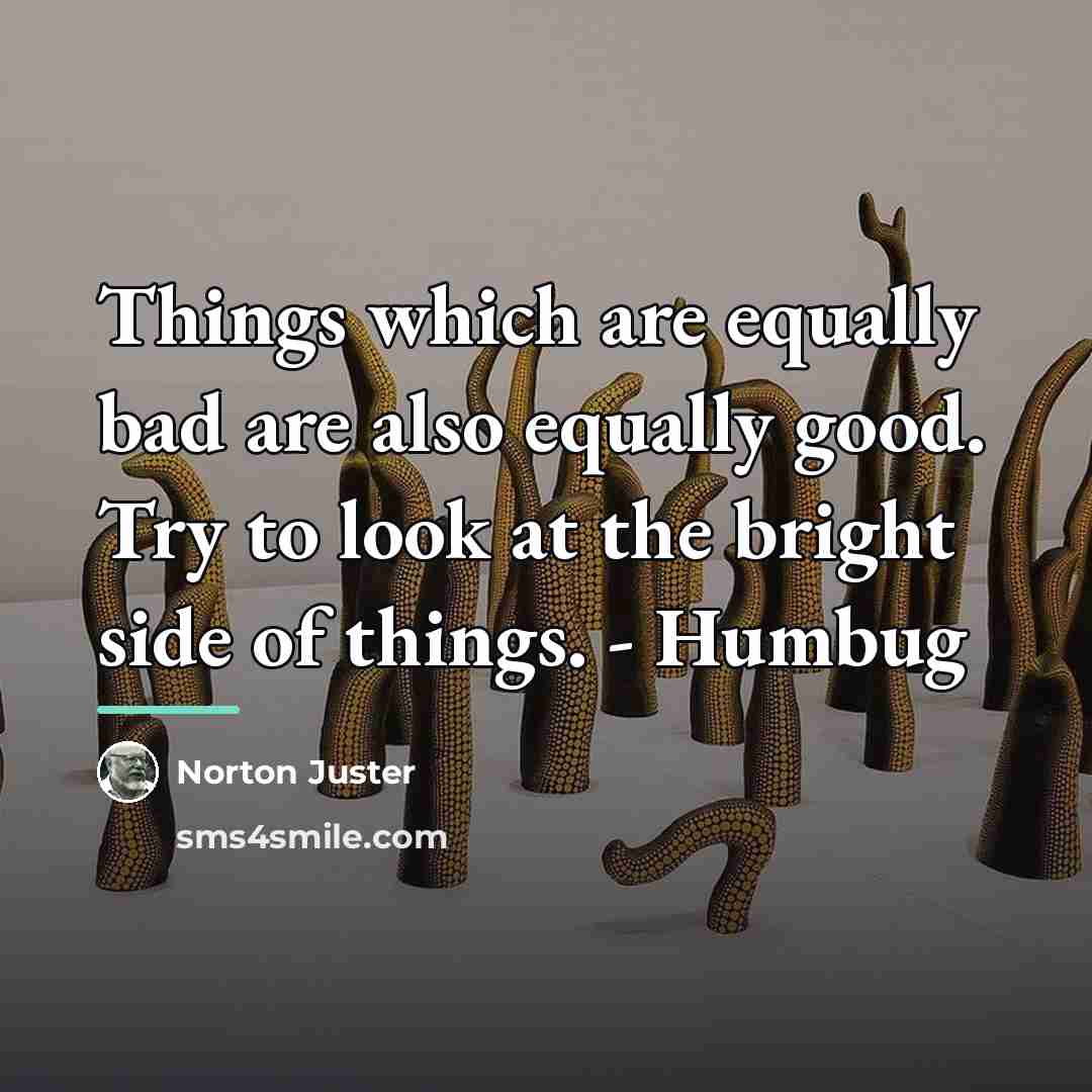 “Things which are equally bad are also equally good. Try…” quote by Norton Juster