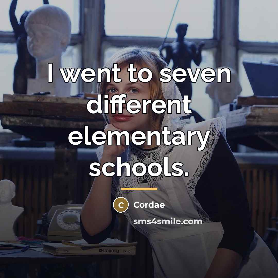 “I went to seven different elementary schools.…” quote by Cordae