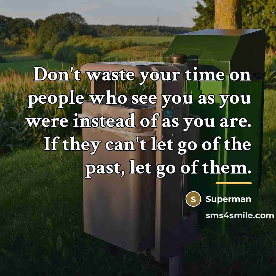 “Don't waste your time on people who see you as…” quote by Superman