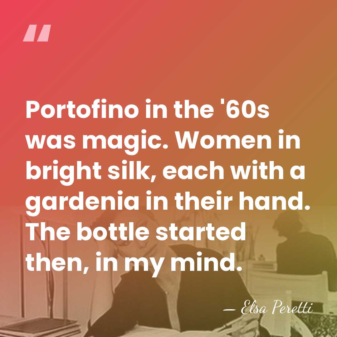 Portofino in the '60s was magic. Women in bright silk, each with&hellip; - Elsa Peretti