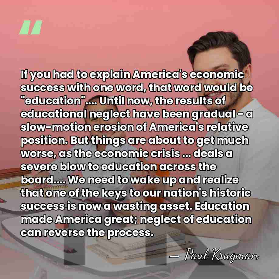 If you had to explain America's economic success with one word, that&hellip; - Paul Krugman