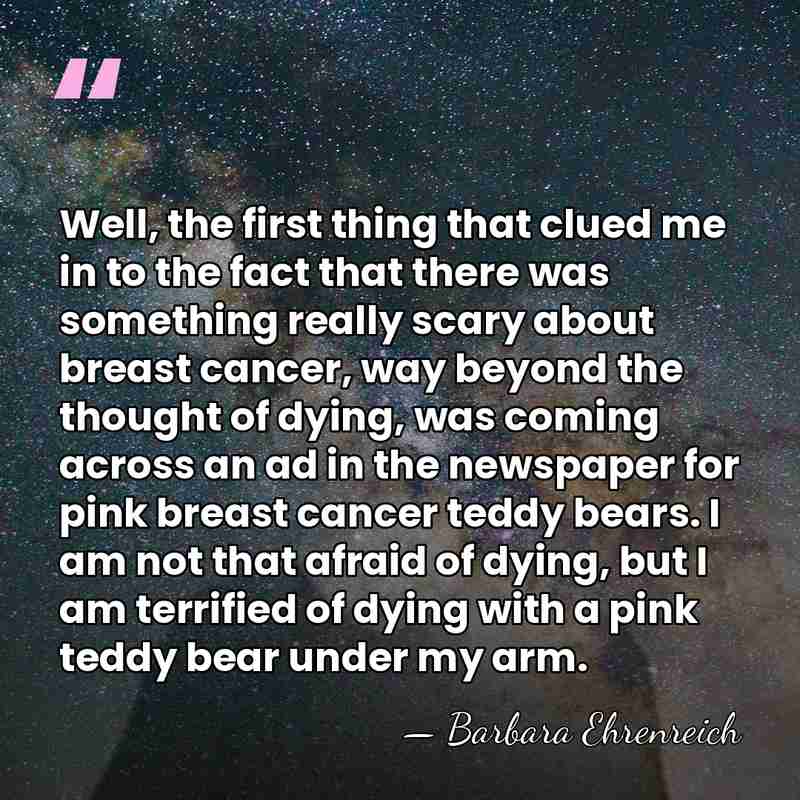 Well, the first thing that clued me in to the fact that&hellip; - Barbara Ehrenreich