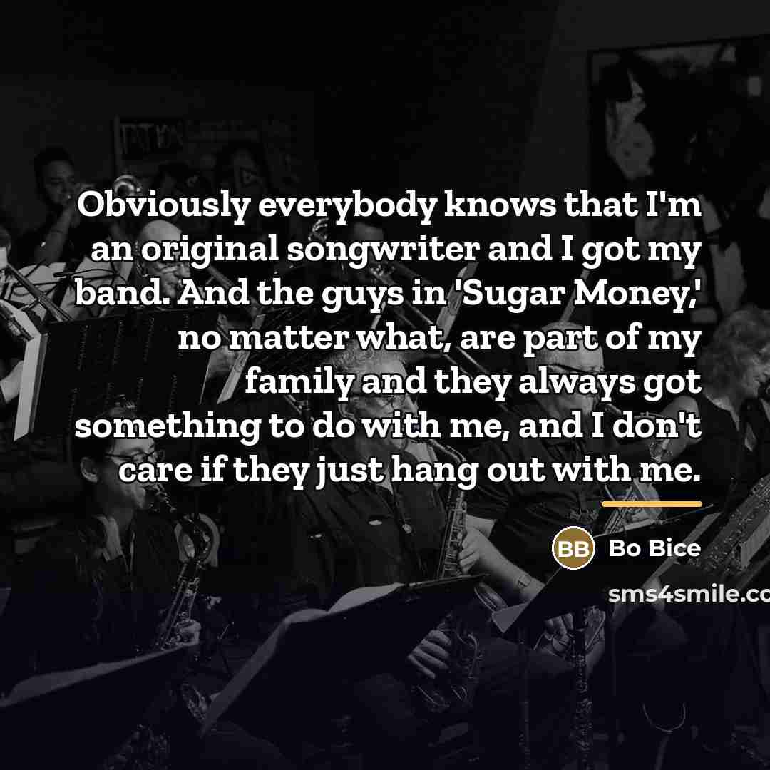 “Obviously everybody knows that I'm an original songwriter and I…” quote by Bo Bice