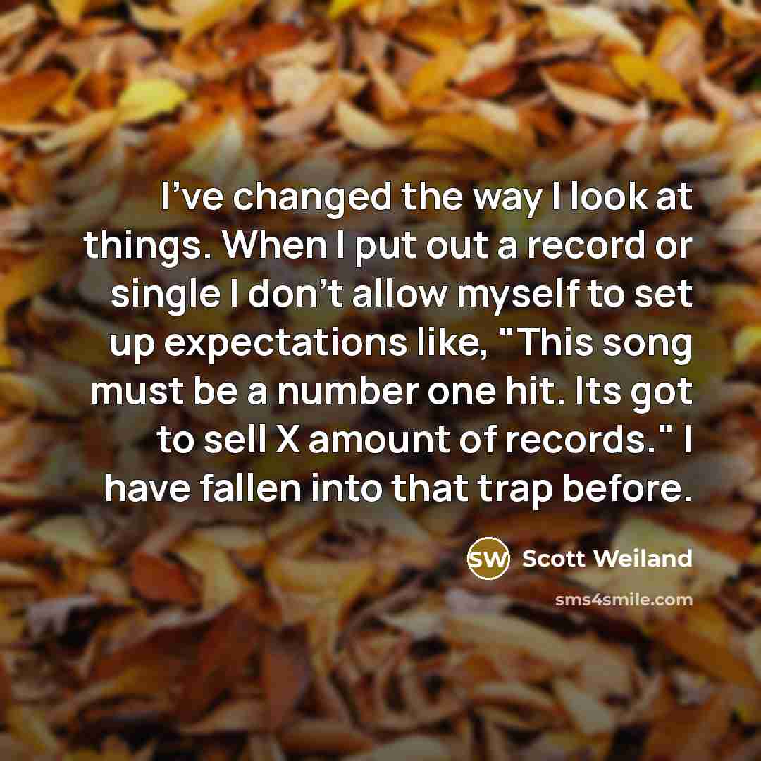 “I've changed the way I look at things. When I…” quote by Scott Weiland
