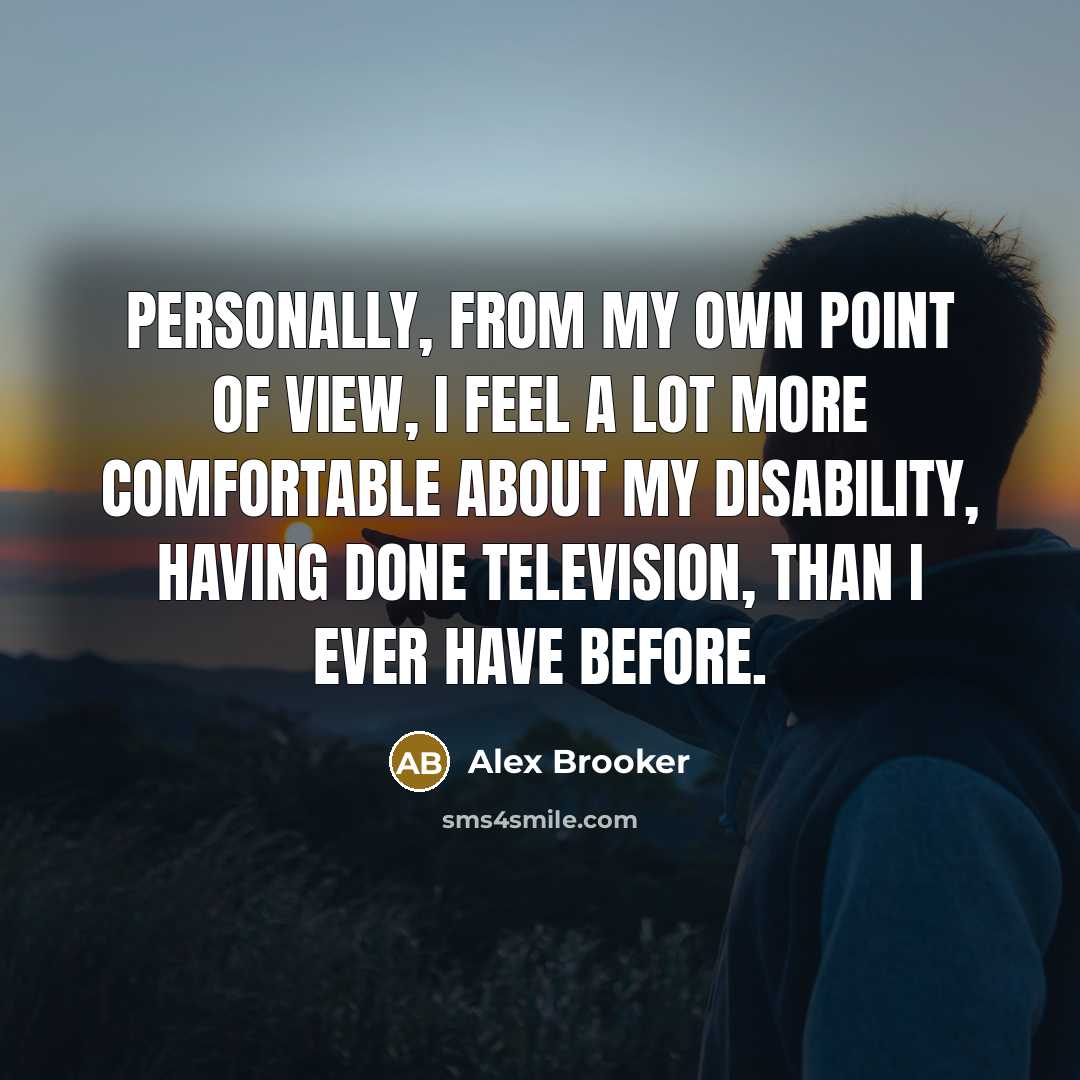 “Personally, from my own point of view, I feel a…” quote by Alex Brooker