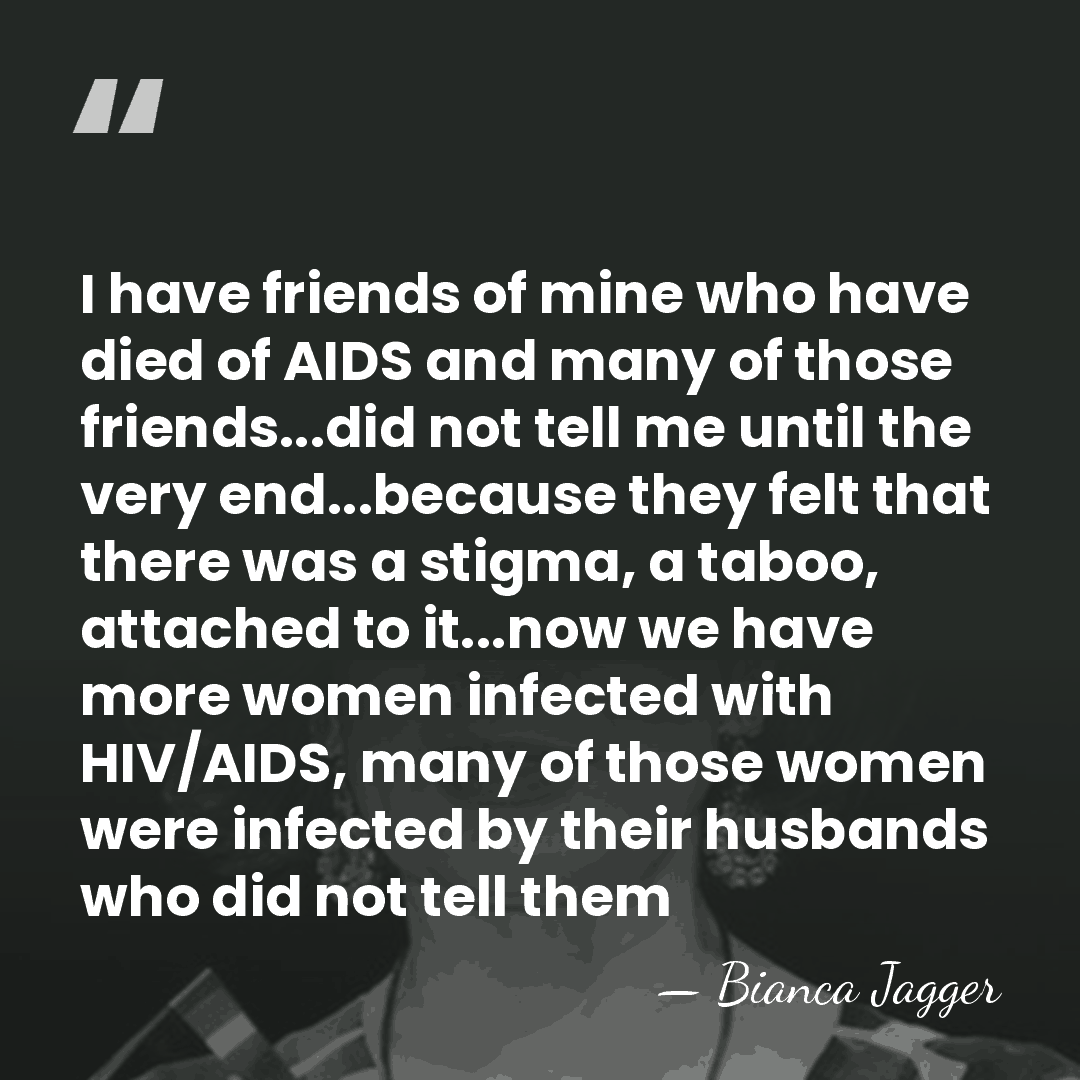 I have friends of mine who have died of AIDS and many&hellip; - Bianca Jagger