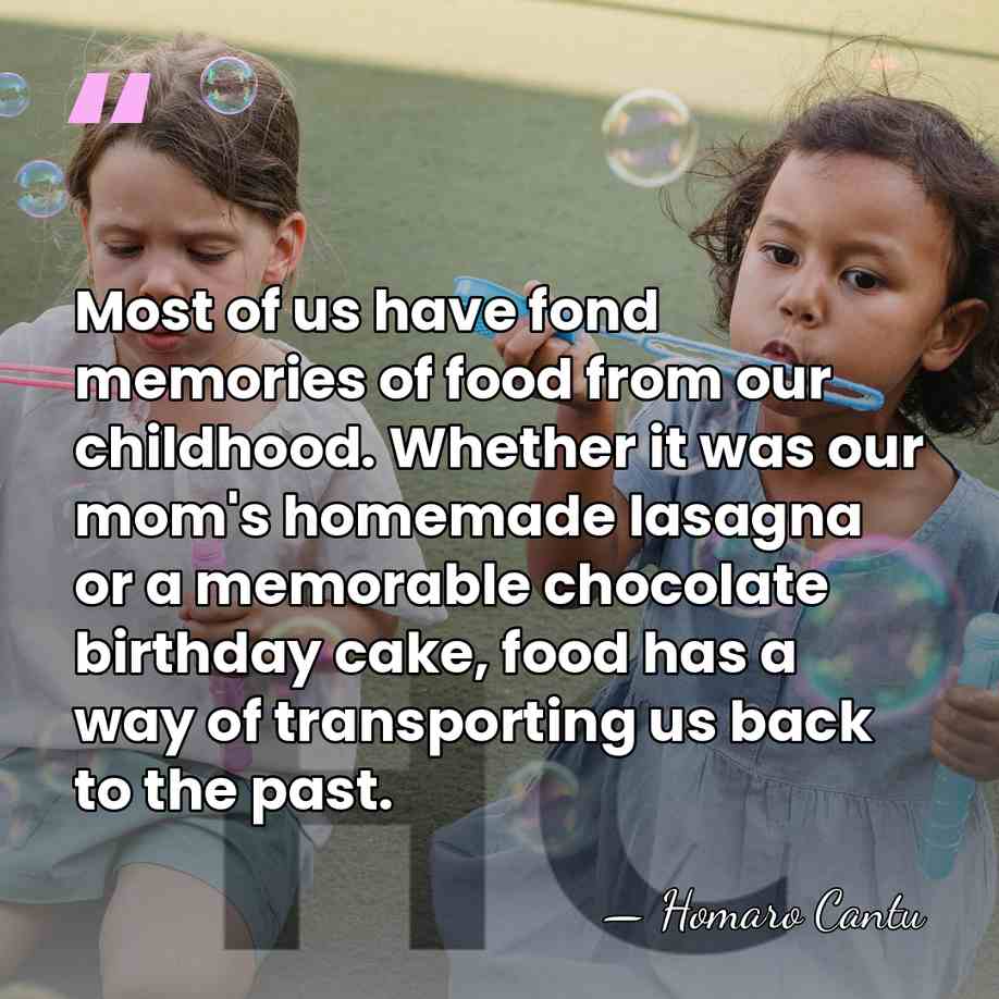 Most of us have fond memories of food from our childhood. Whether&hellip; - Homaro Cantu