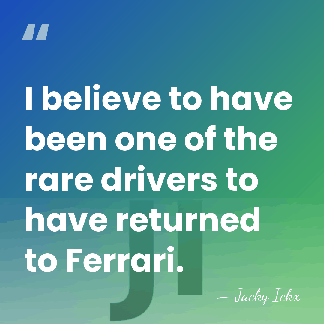 I believe to have been one of the rare drivers to have&hellip; - Jacky Ickx