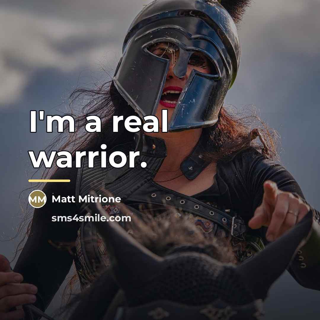 “I'm a real warrior.…” quote by Matt Mitrione