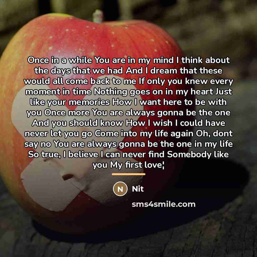 “Once in a while You are in my mind I…” quote by Nit