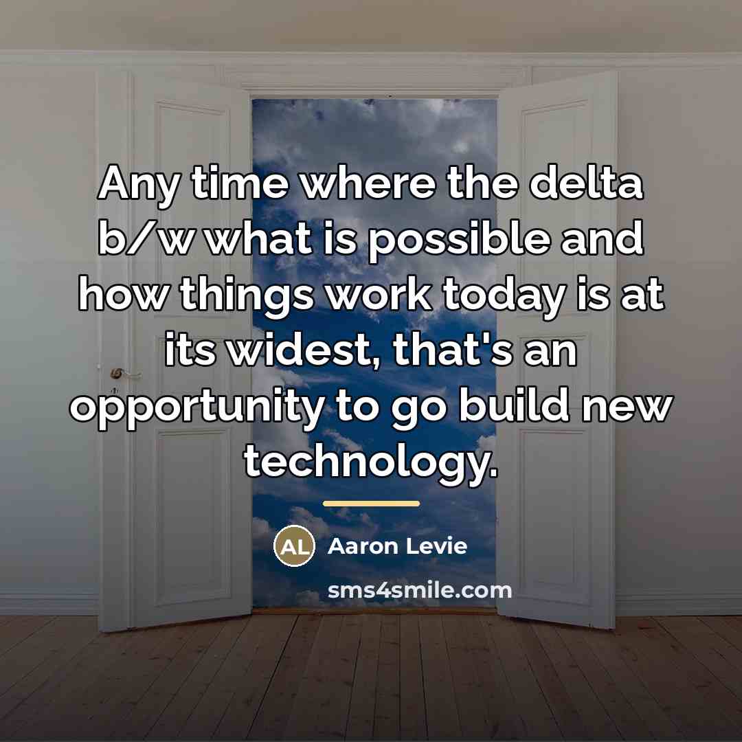 “Any time where the delta b/w what is possible and…” quote by Aaron Levie