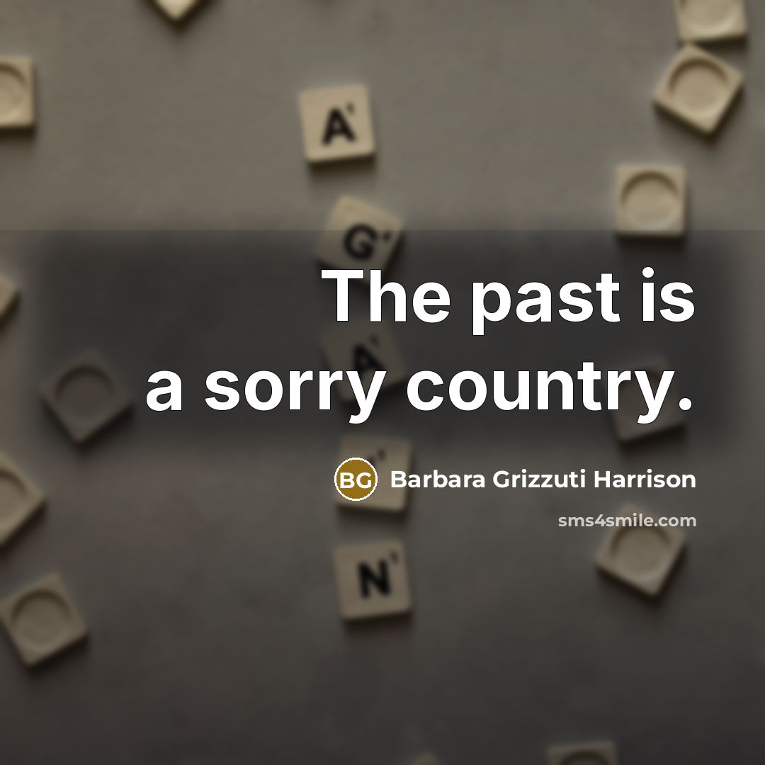 “The past is a sorry country.…” quote by Barbara Grizzuti Harrison
