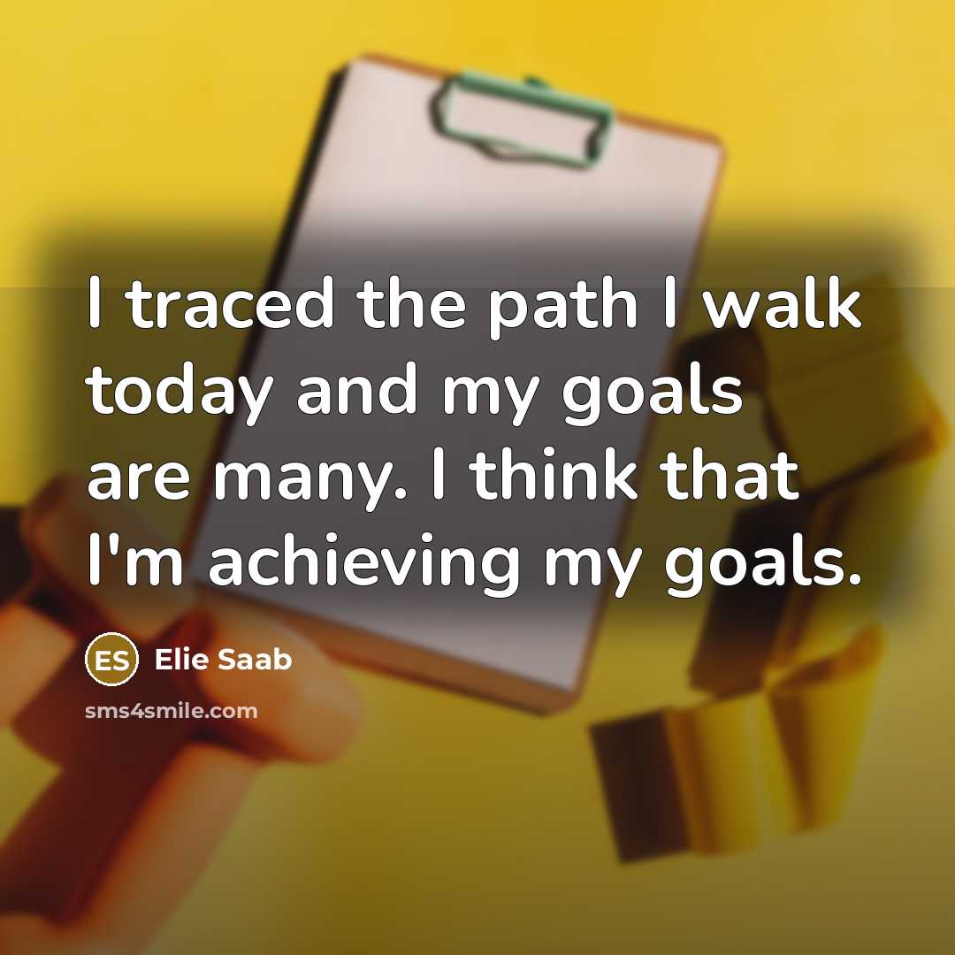 “I traced the path I walk today and my goals…” quote by Elie Saab