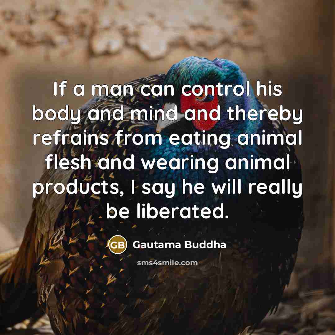 “If a man can control his body and mind and…” quote by Gautama Buddha