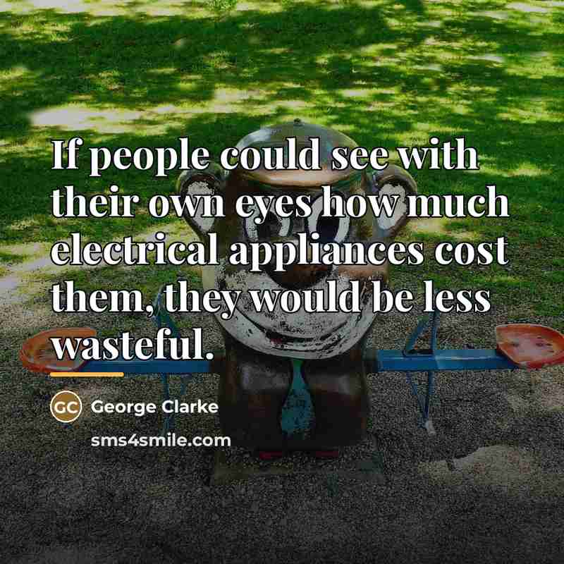 “If people could see with their own eyes how much…” quote by George Clarke