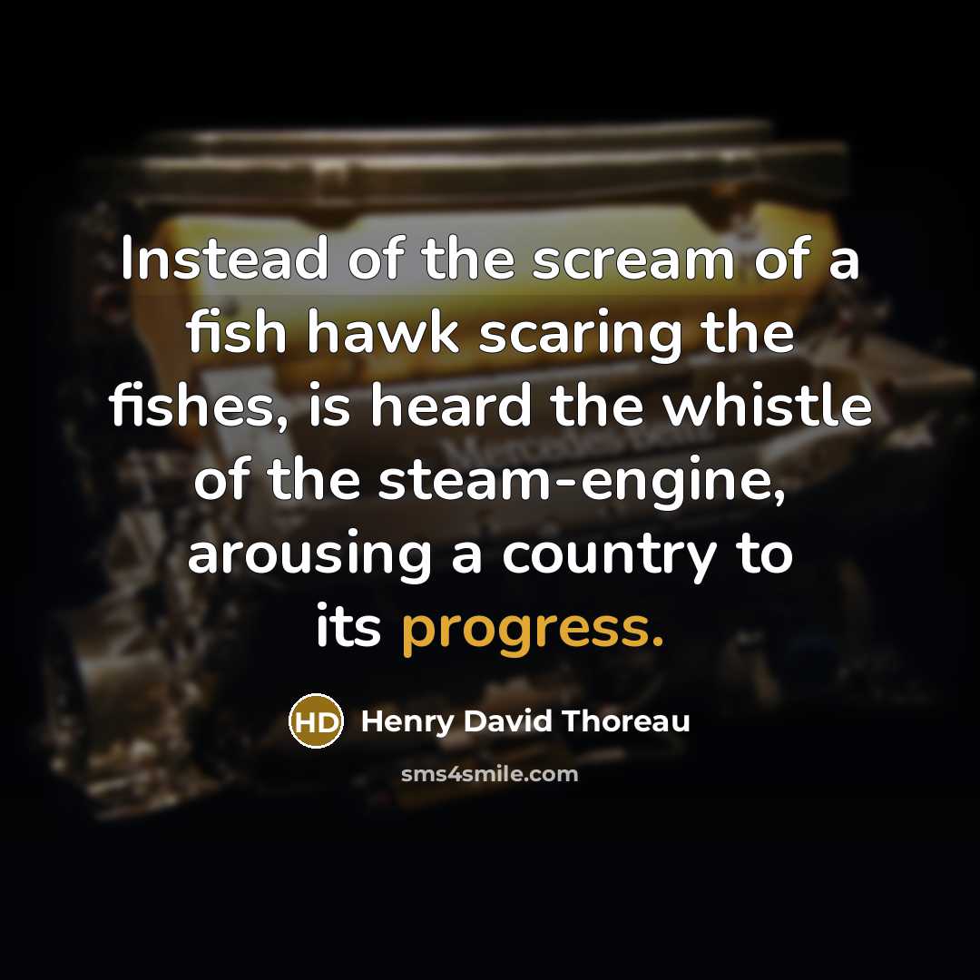 “Instead of the scream of a fish hawk scaring the…” quote by Henry David Thoreau