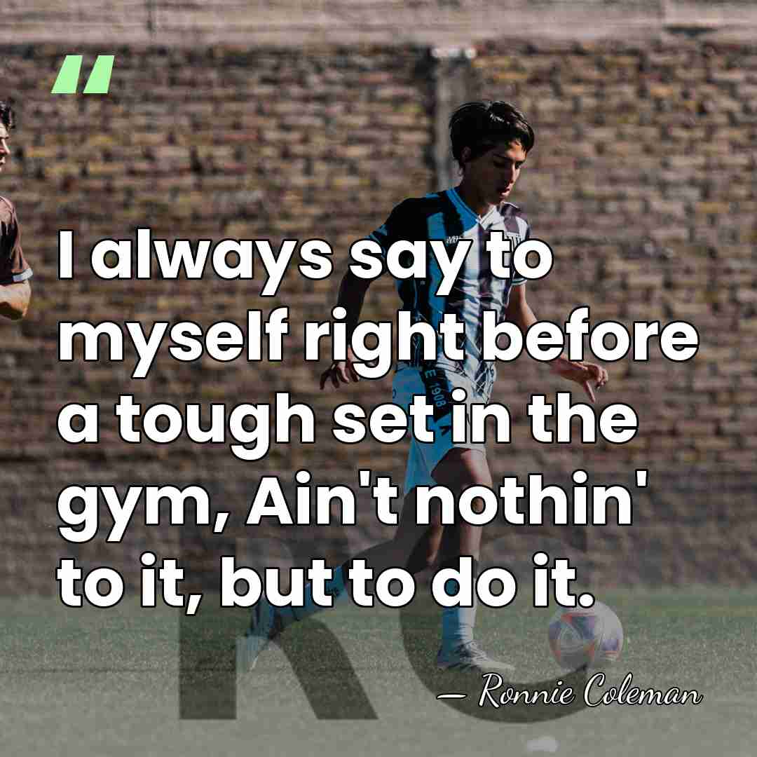 I always say to myself right before a tough set in the&hellip; - Ronnie Coleman