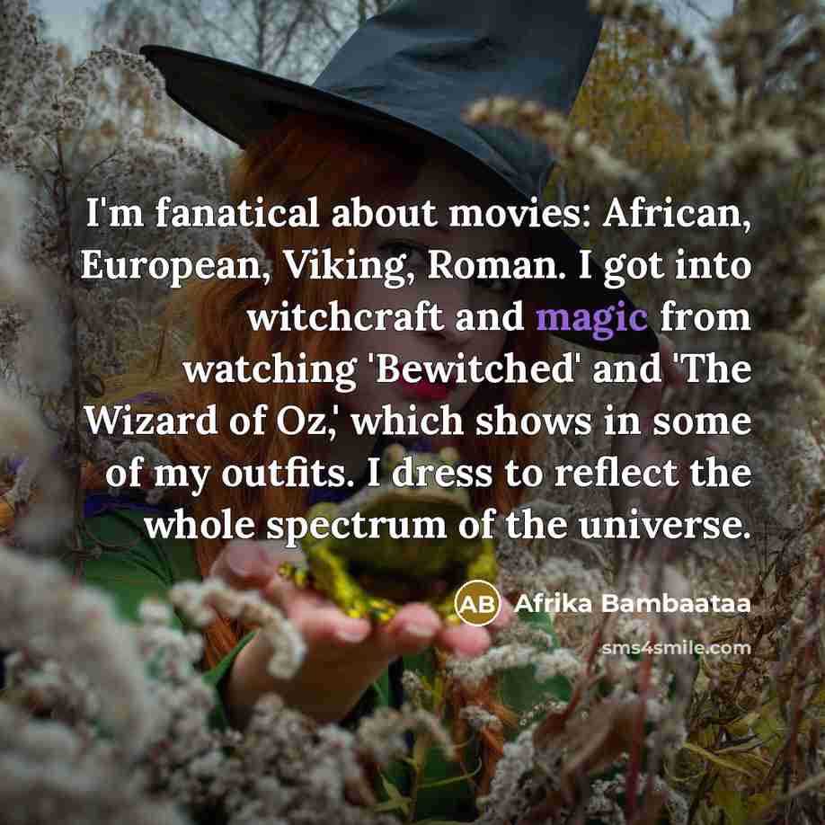 “I'm fanatical about movies: African, European, Viking, Roman. I got…” quote by Afrika Bambaataa