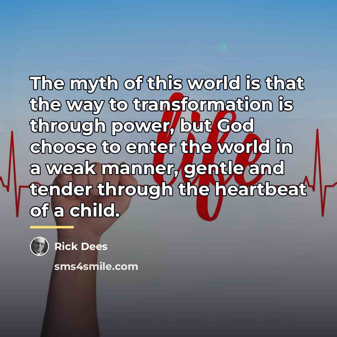 “The myth of this world is that the way to…” quote by Rick Dees