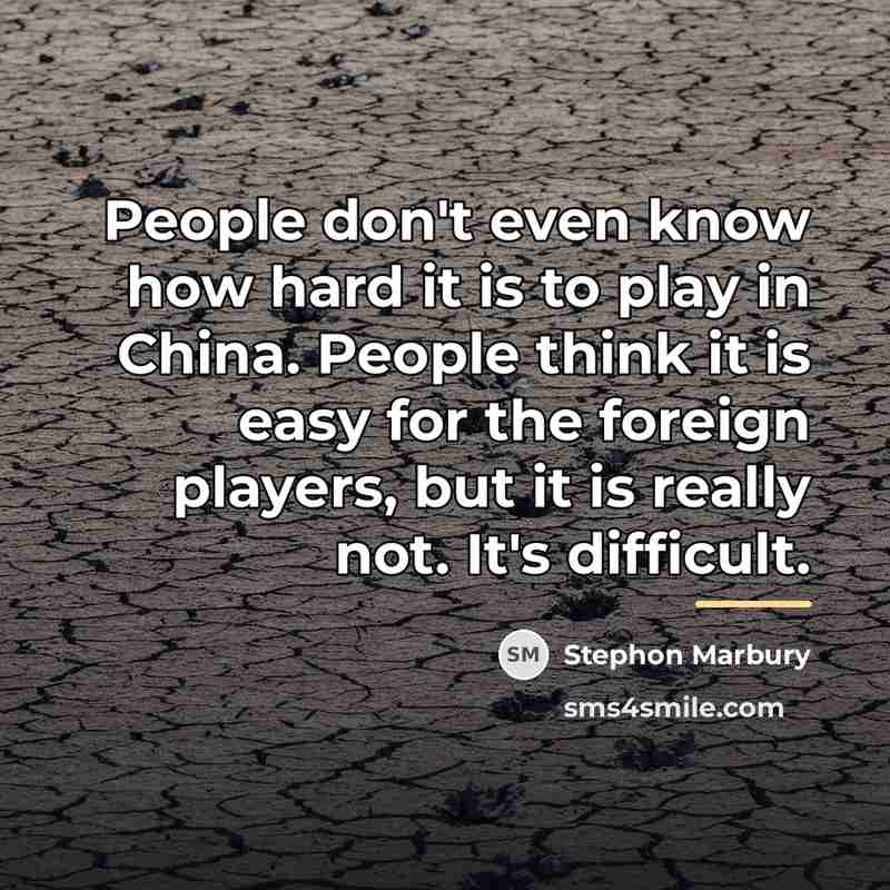 “People don't even know how hard it is to play…” quote by Stephon Marbury