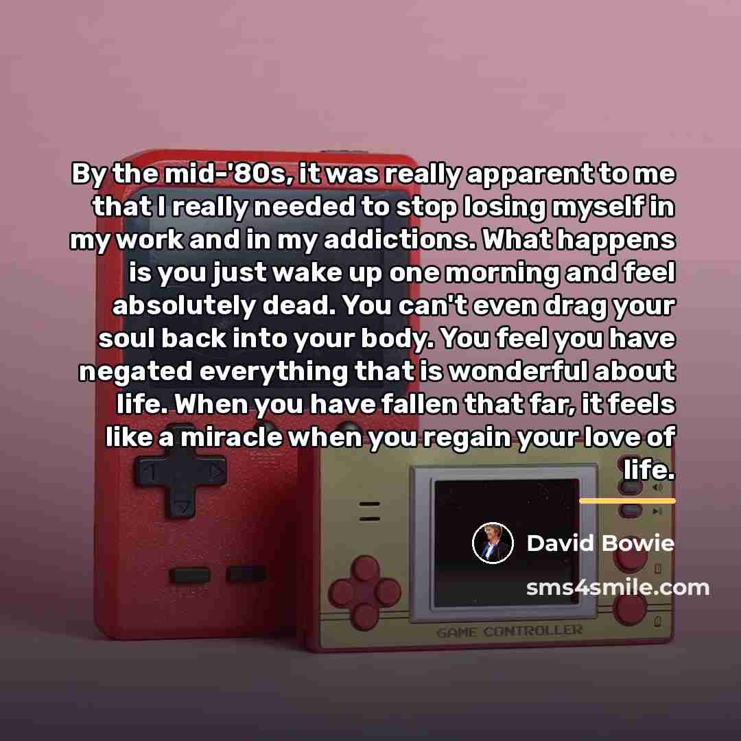 “By the mid-'80s, it was really apparent to me that…” quote by David Bowie