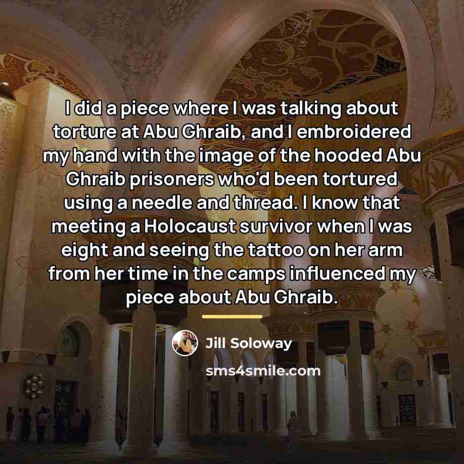 “I did a piece where I was talking about torture…” quote by Jill Soloway