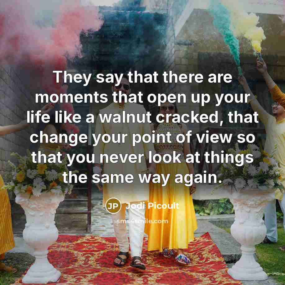 “They say that there are moments that open up your…” quote by Jodi Picoult