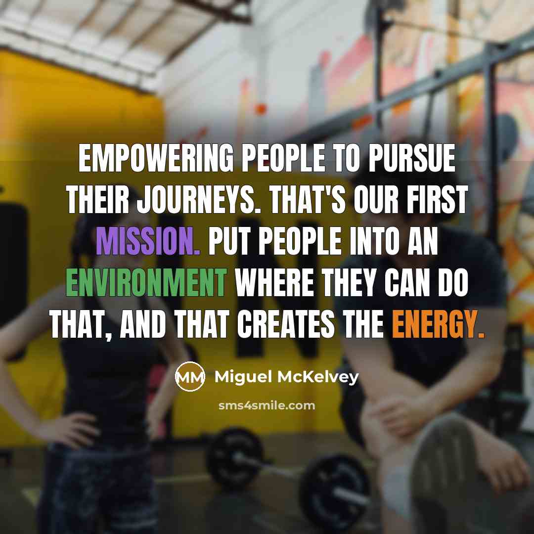“Empowering people to pursue their journeys. That's our first mission.…” quote by Miguel McKelvey