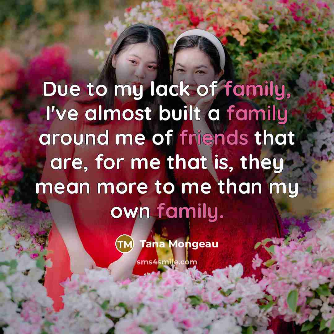 “Due to my lack of family, I've almost built a…” quote by Tana Mongeau