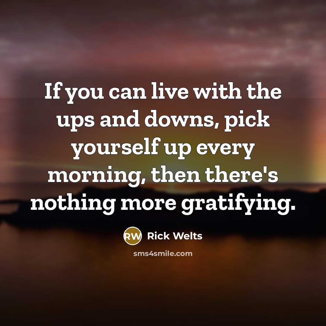 “If you can live with the ups and downs, pick…” quote by Rick Welts
