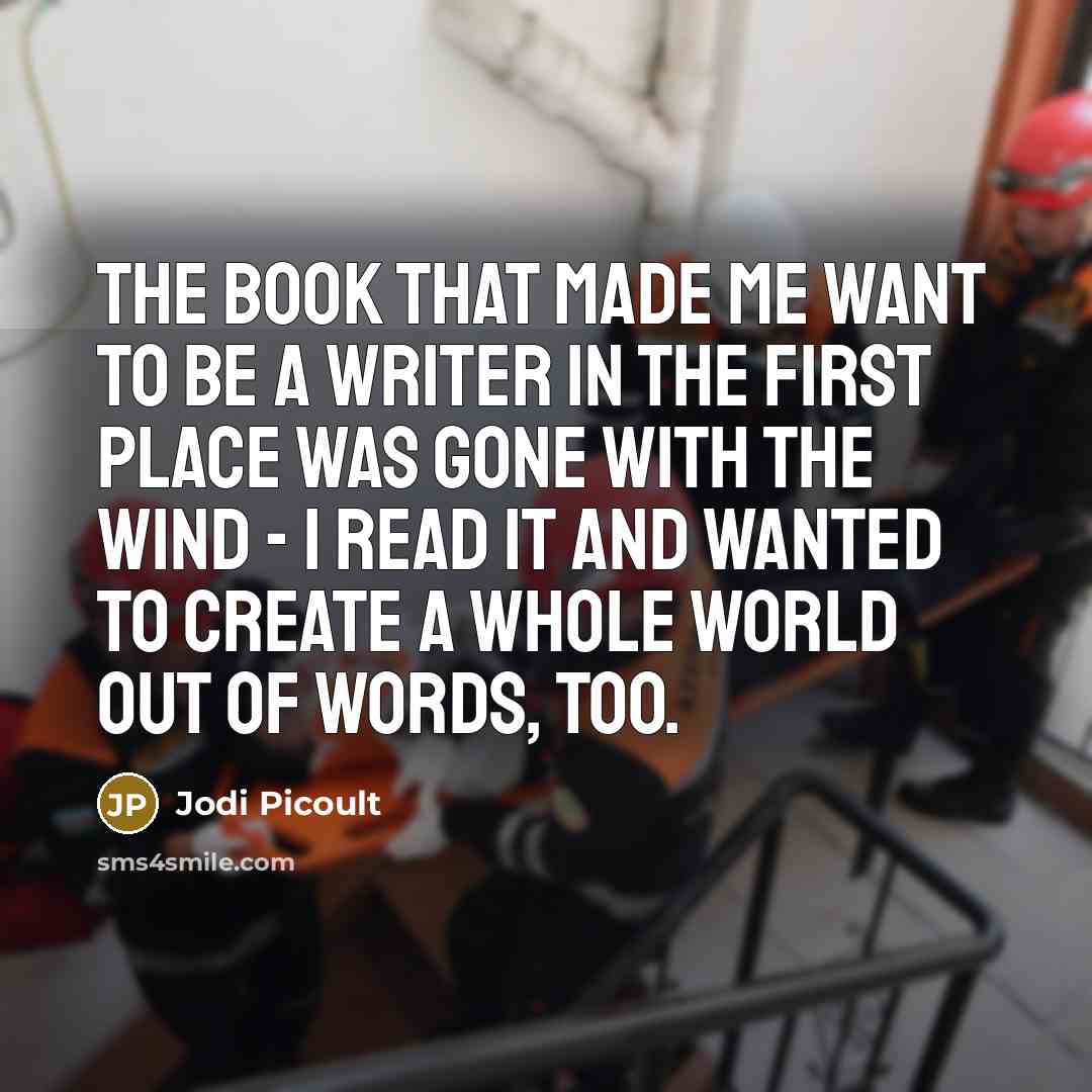 “The book that made me want to be a writer…” quote by Jodi Picoult