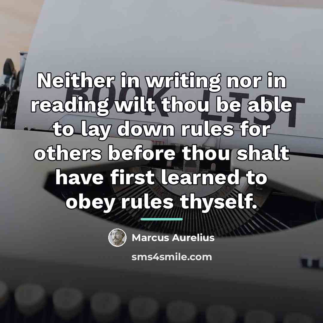 “Neither in writing nor in reading wilt thou be able…” quote by Marcus Aurelius