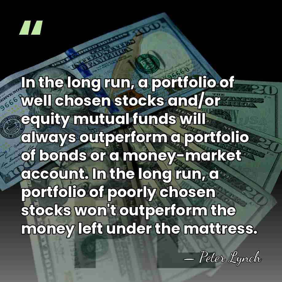 In the long run, a portfolio of well chosen stocks and/or equity&hellip; - Peter Lynch
