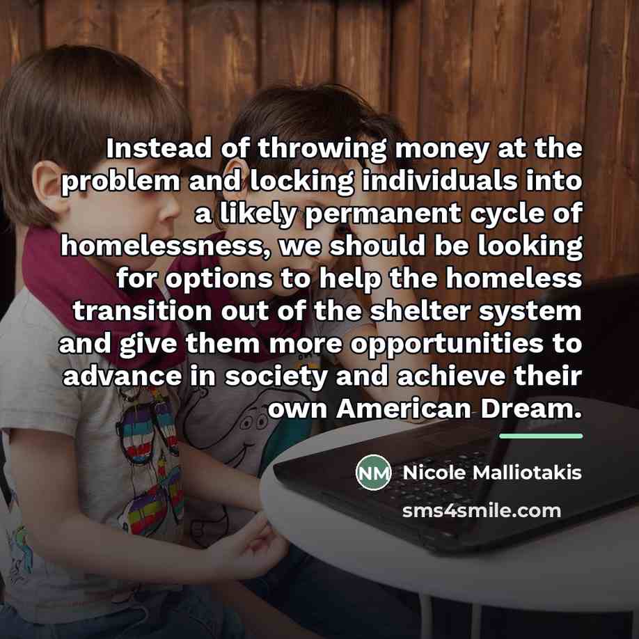 “Instead of throwing money at the problem and locking individuals…” quote by Nicole Malliotakis