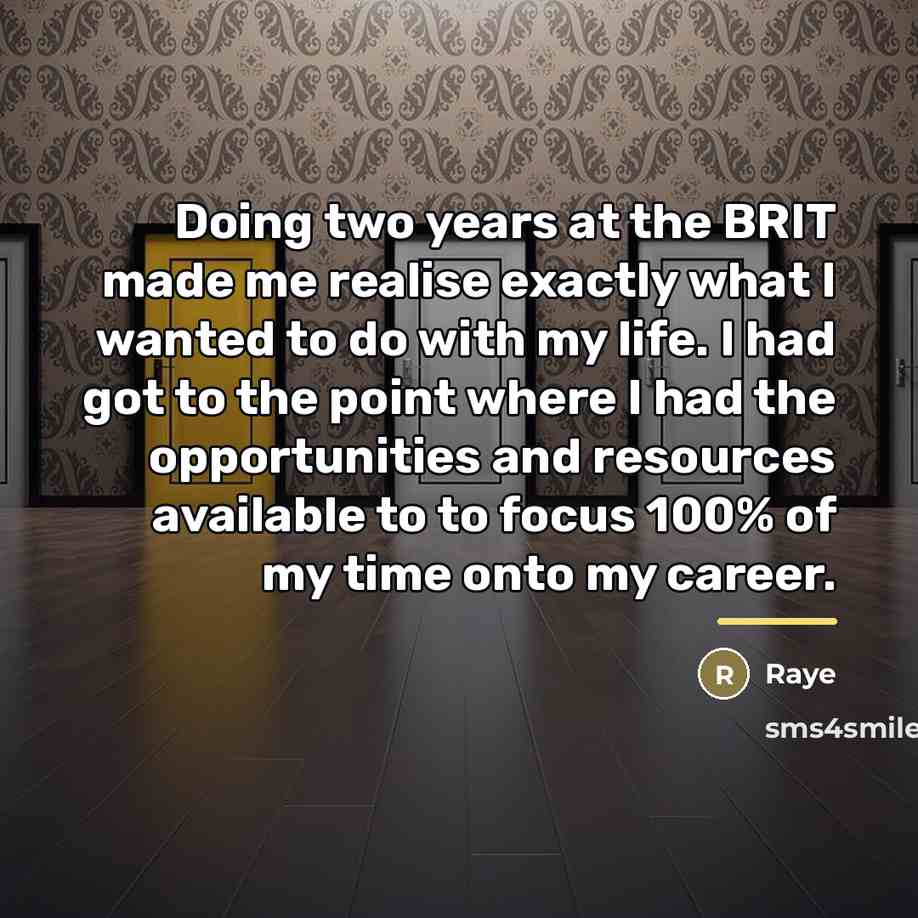 “Doing two years at the BRIT made me realise exactly…” quote by Raye