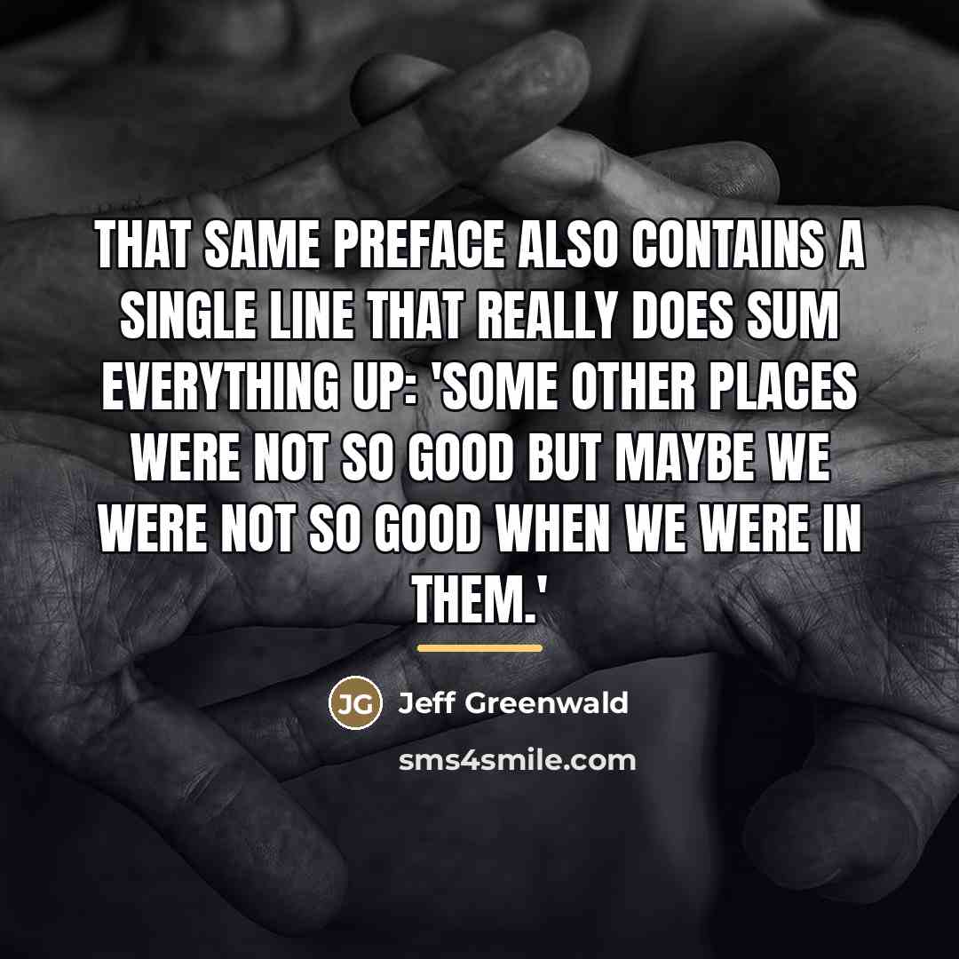 “That same preface also contains a single line that really…” quote by Jeff Greenwald
