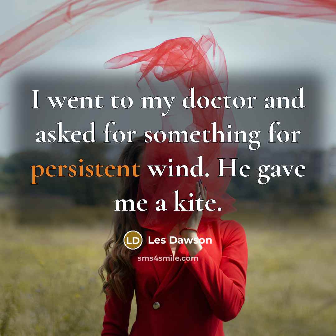 “I went to my doctor and asked for something for…” quote by Les Dawson