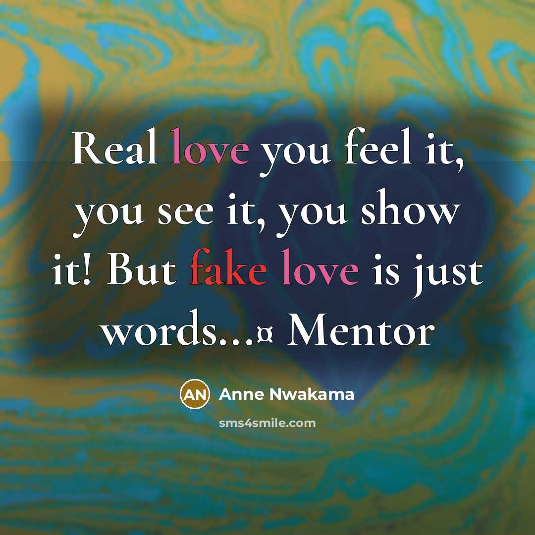 “Real love you feel it, you see it, you show…” quote by Anne Nwakama