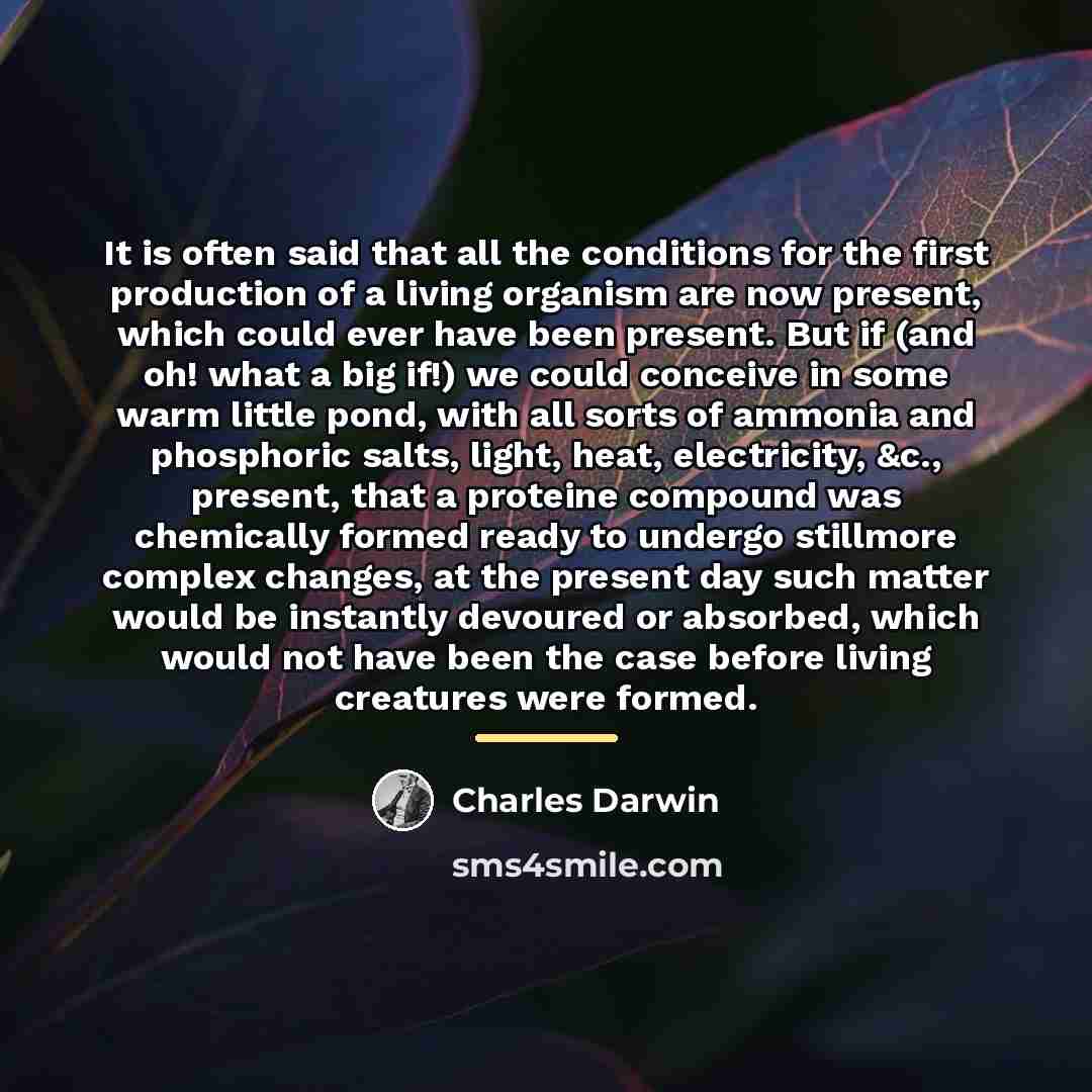 “It is often said that all the conditions for the…” quote by Charles Darwin